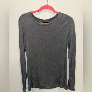 Halogen Charcoal Long Sleeve Women's Top